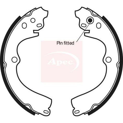 Apec Brake Shoe Set Axle Kit fits Subaru Forester 1997-2008 2.0