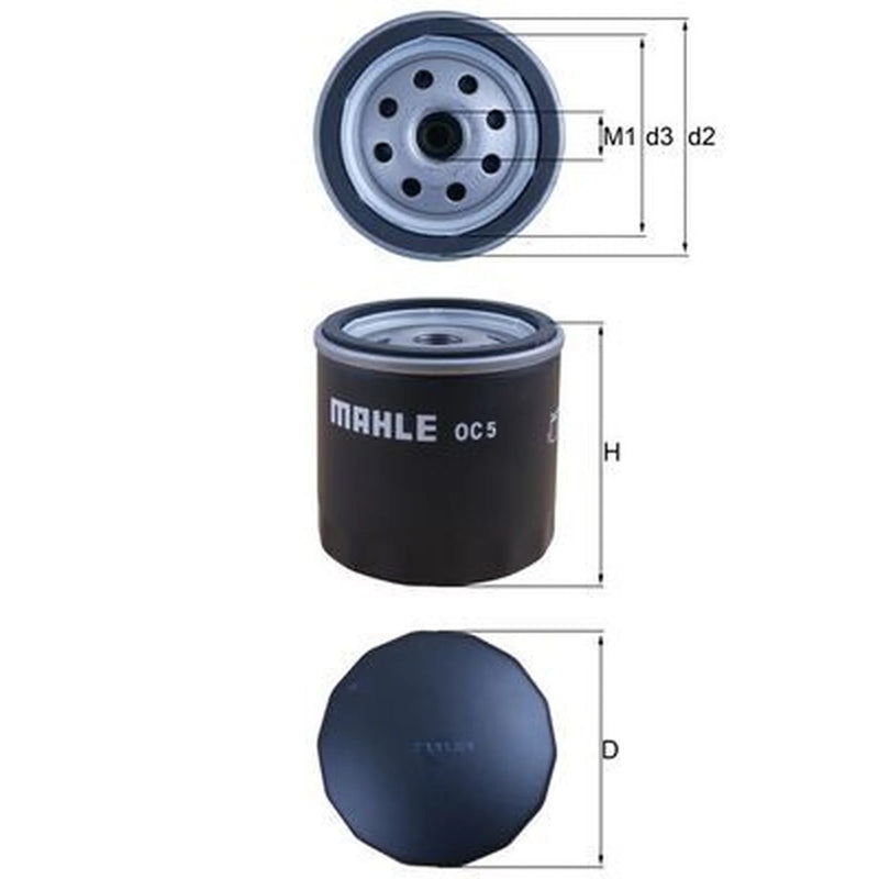 Mahle Engine Oil Filter OC 5