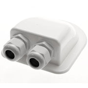 2 Way Solar Panel Feed Gland White for Caravans & Motorhomes | Sturdy and Effic Nova - Dynamic Drive