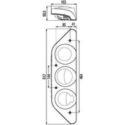Hella Tail Light / Lamp PY21W Right