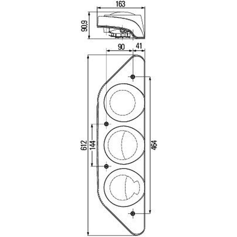 Hella Tail Light / Lamp PY21W Left
