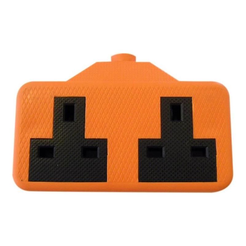 Dencon Trailing Socket 13A 2-Gang Orange Dencon - NN4 Online