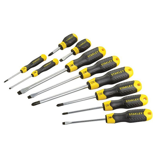 Stanley® Hand Tools Cushion Grip Screwdriver Set, 10 Piece STANLEY® Hand Tools - Dynamic Drive