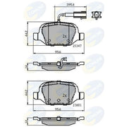 Comline Front & Rear Brake Discs & Pads fits Abarth 500C 2008 on 1.4