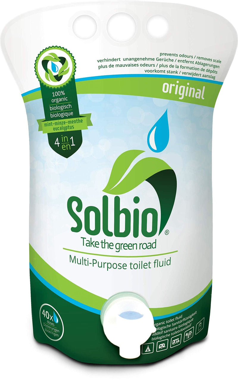 4x Solbio Organic Chemical Toilet Fluid Waste & Flush 1.6L x40 Doses Solbio - Dynamic Drive