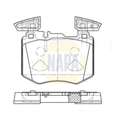 NAPA Front Brake Pad Set fits Mercedes-Benz Glc 2015-2023