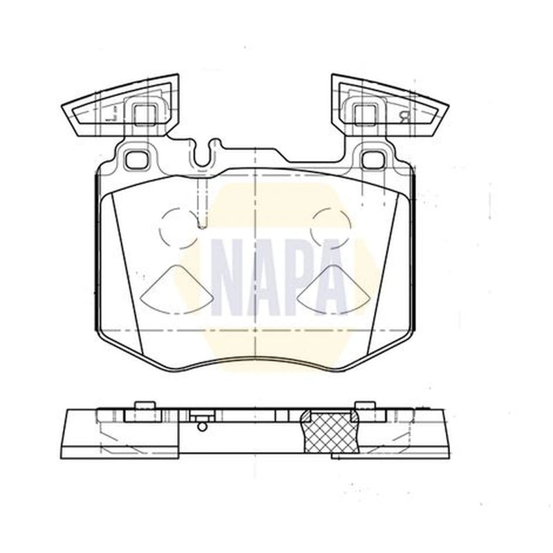 NAPA Front Brake Pad Set fits Mercedes-Benz Glc 2015-2023