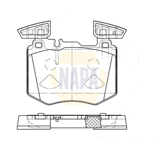NAPA Front Brake Pad Set NBP1921