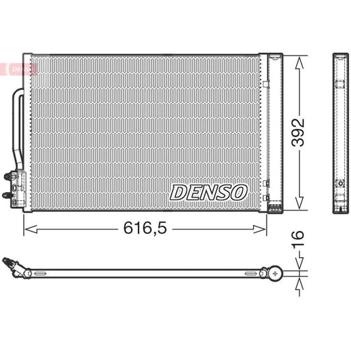 Denso Air Conditioning Condenser fits Opel Insignia B Country Tourer 2017-2018