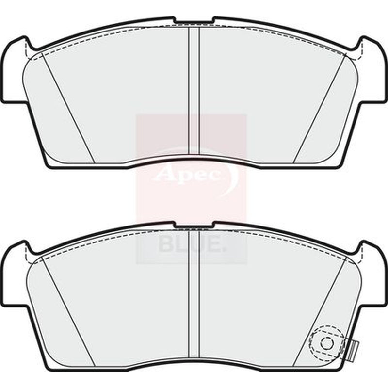 Apec Front Brake Pad Set fits Citroën C-Zero 2010-2011