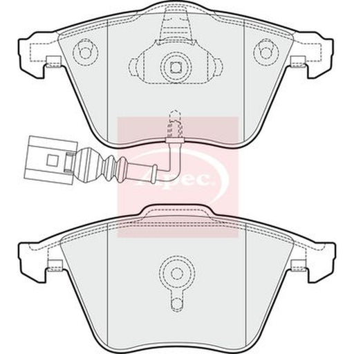 Apec Front Brake Pad Set fits Audi A3 2006-2013