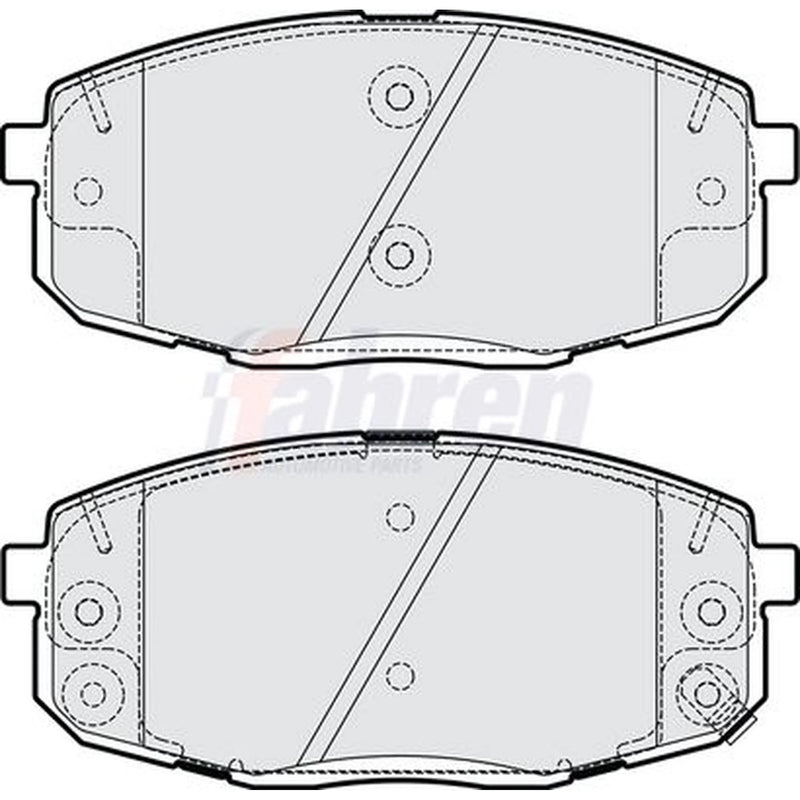 Fahren Front Brake Pad Set FBP3910