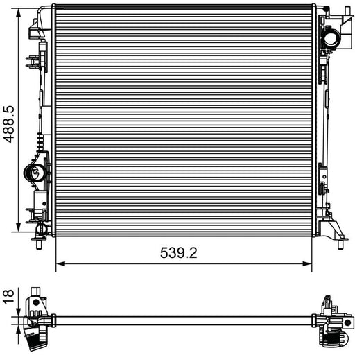 Valeo Engine Radiator 735625