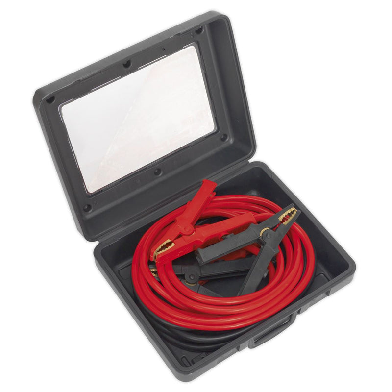 Sealey Heavy-Duty Booster Cables 40mm x 5m CCA 600A BC4050HD Sealey  - Dynamic Drive