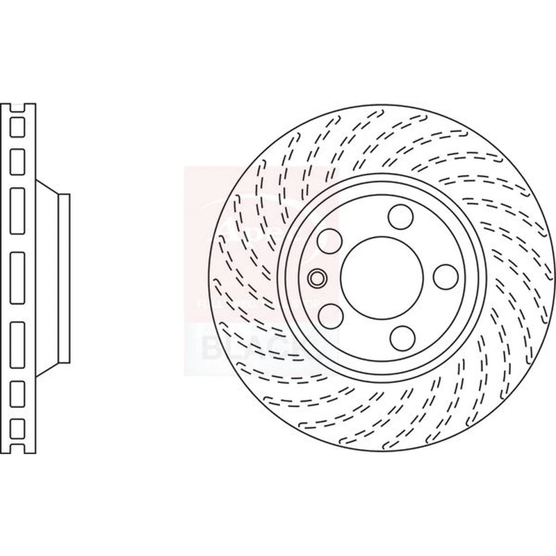 Apec 2 x Front / Brake Discs DSK2311B
