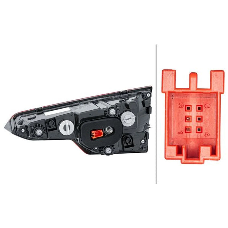 Hella Tail Light / Lamp W16W Left fits Audi A4 B9 2015-2019 1.4 2.0 3.0