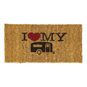 MDS1203 Reimo I Love My Caravan coconut door Mat 51651 UK Camping And Leisure - Dynamic Drive