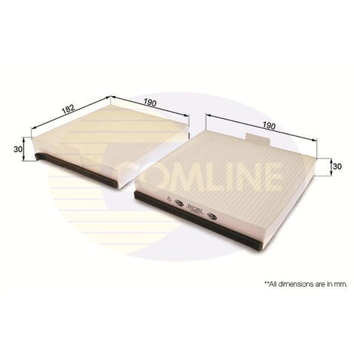 Comline Cabin Air Filter (Pollen Filter) EKF282