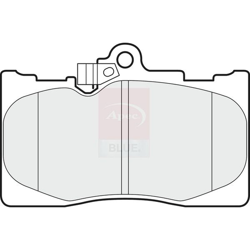 Apec Front Brake Pad Set fits Lexus Gs 2005-2018