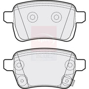 Apec Front & Rear Pads fits Opel Corsa E Hatchback 2014 on 1.4