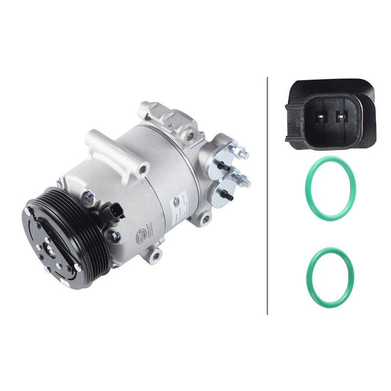 Hella Air Conditioning Compressor fits Ford Fiesta VI 2008-2018 1.25 1.4 1.6