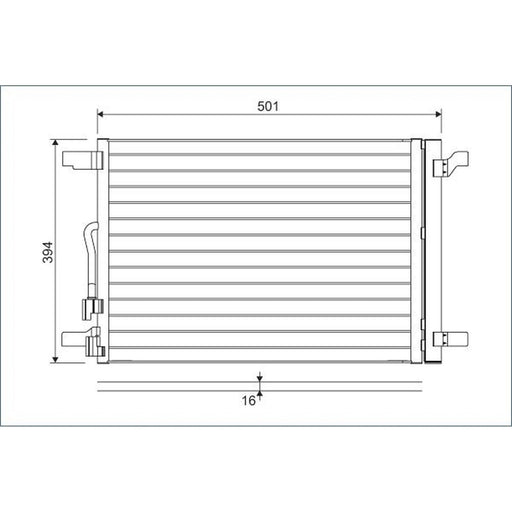 Valeo Air Conditioning Condenser 814301