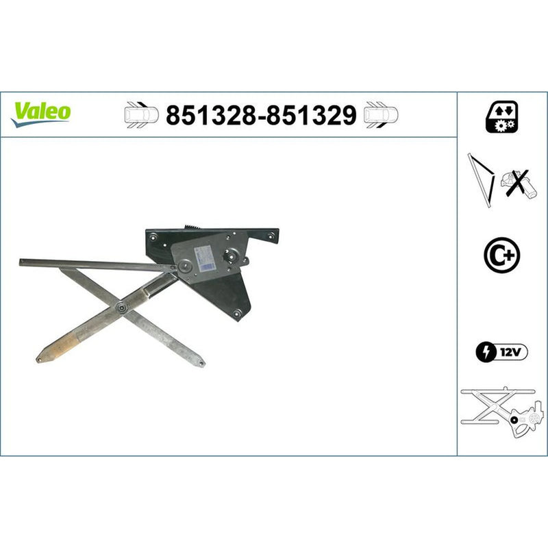 Valeo Electric Window Regulator Lifter Right Front 851329