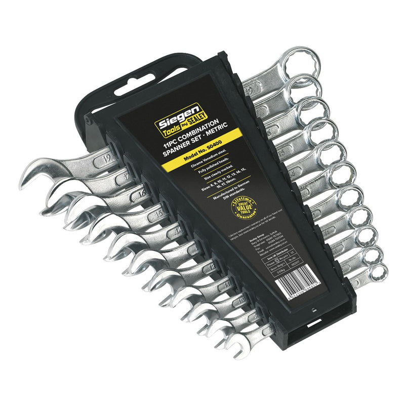 Seigen by Sealey Combination Spanner Set 11pc Metric S0400 Seigen by Sealey  - Dynamic Drive