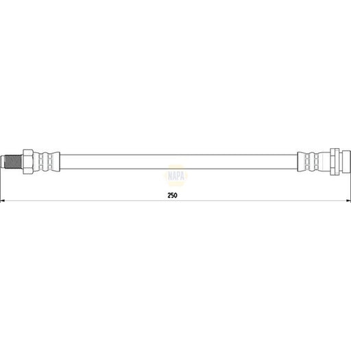 NAPA Brake Hydraulic Hose Line outer NBH1196