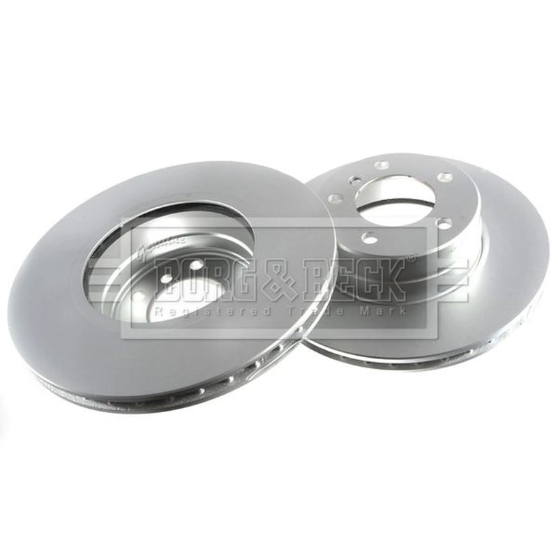 Borg & Beck Front Brake Vented Discs & Pads fits BMW 5 2003-2010