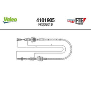 Valeo Clutch Control Cable Pull 4101905
