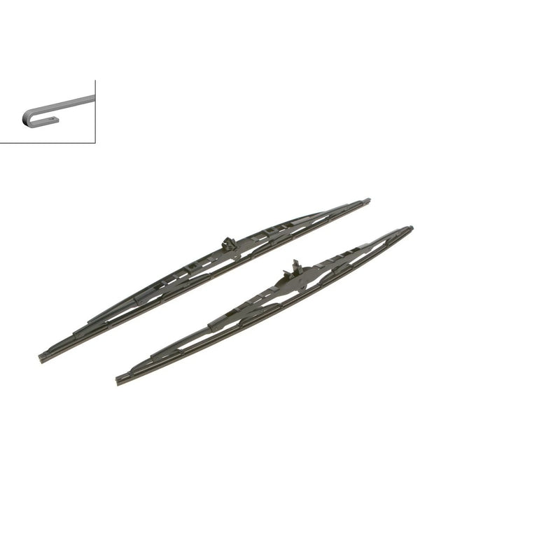 Bosch Front & Rear Wiper Blade Set fits Volvo XC90 I 2002-2014 2.5