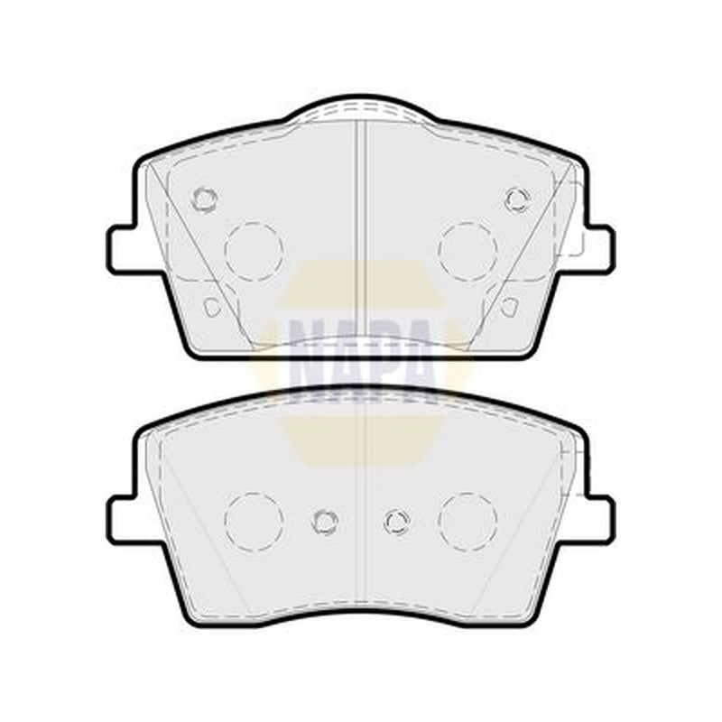 NAPA Front Brake Vented Discs & Pads fits Volvo XC40 2017-2023