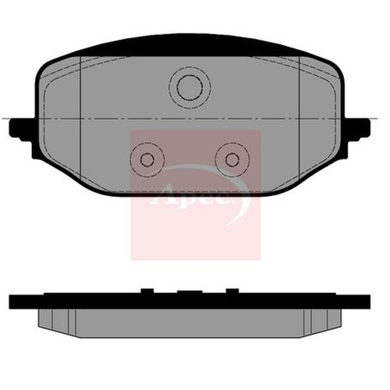 Apec Front Brake Pad Set fits Citroën Berlingo 2018 on 1.2 1.5