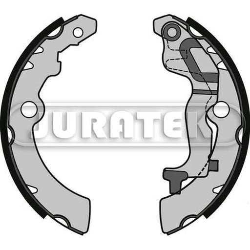 Juratek Brake Shoe Set Axle Kit Rear fits Nissan Pixo 2009 on 1.0