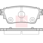 Apec Rear Brake Pad Set fits Mitsubishi Eclipse Cross 2017 on 1.5