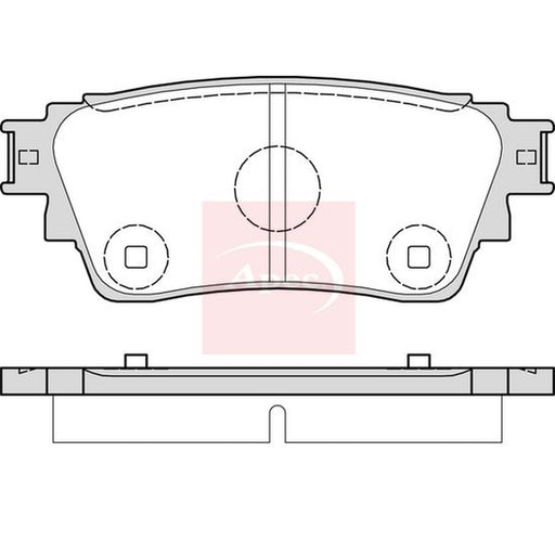Apec Rear Brake Pad Set fits Mitsubishi Eclipse Cross 2017 on 1.5