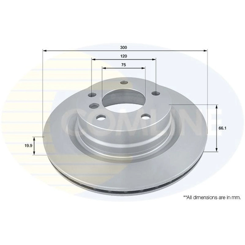 Comline Front & Rear Brake Discs & Pads fits BMW 3 2004-2013