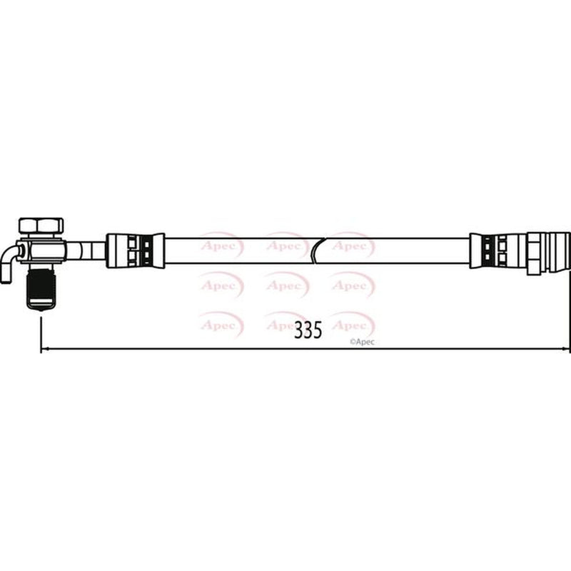 Apec Brake Hydraulic Hose Line Rear Right fits Ford Galaxy II 2006-2015