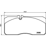DON Front Brake Pad Set fits Man Foc 1995-2006