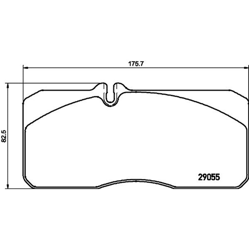 DON Front Brake Pad Set fits Man Foc 1995-2006