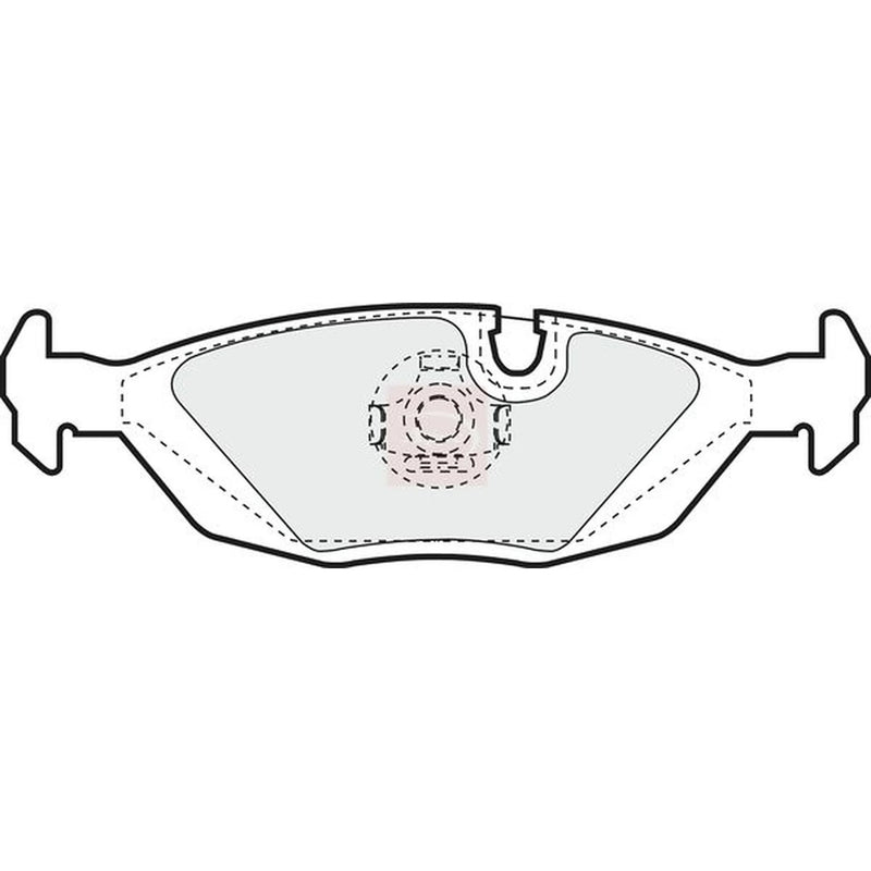 Apec Rear Brake Pad Set PAD404