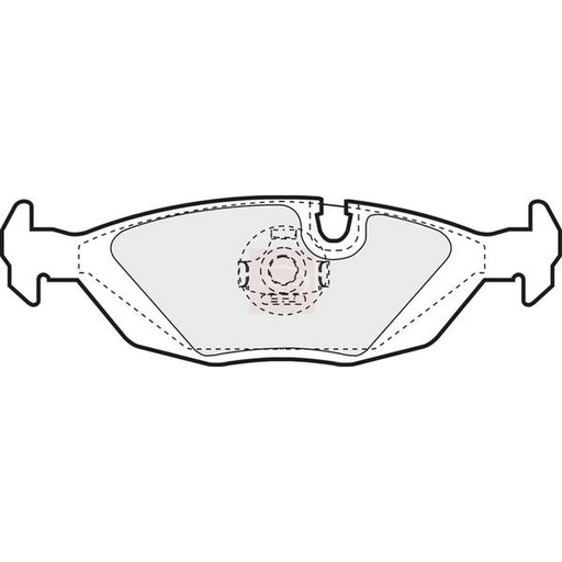 Apec Rear Brake Pad Set PAD404