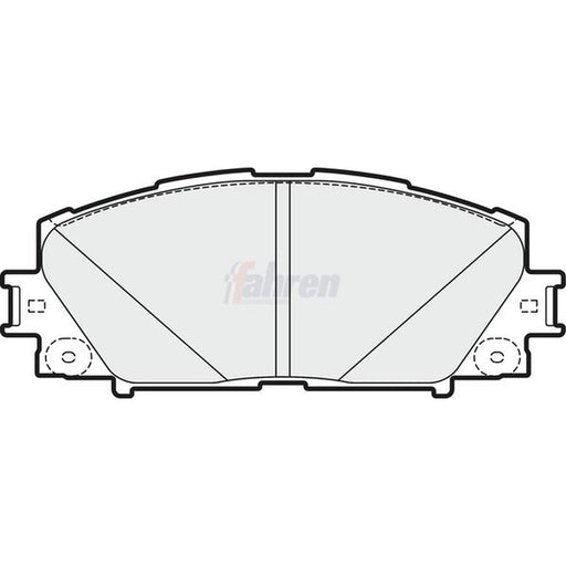 Fahren Front Brake Pad Set FBP3345