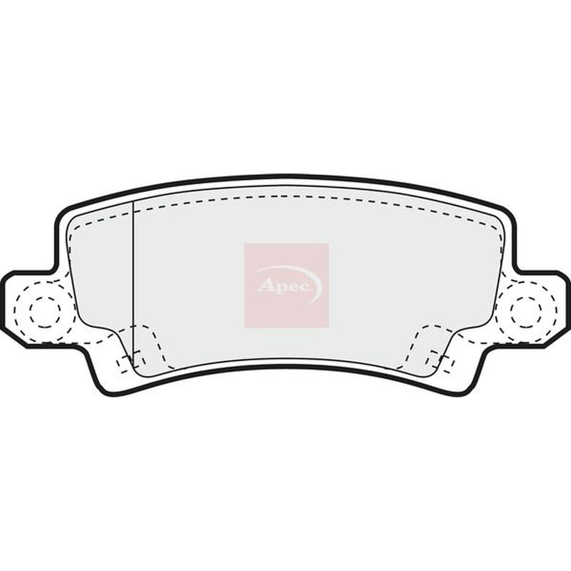 Apec Rear Brake Solid Discs & Pads fits Toyota Corolla 1997-2008 1.4 1.6