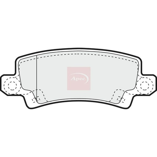 Apec Rear Brake Pad Set PAD1243
