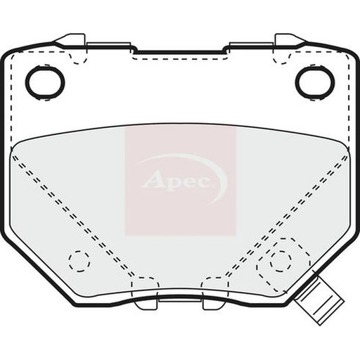Apec Rear Brake Pad Set PAD1276