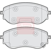 Apec Front Brake Pad Set fits Mercedes-Benz X-Class 2017-2020