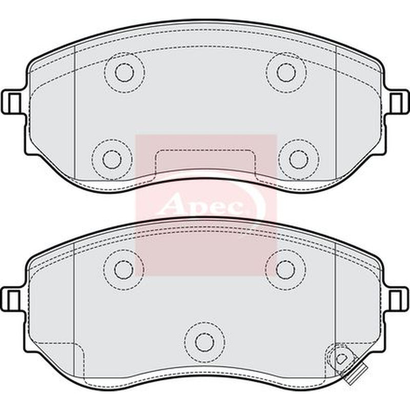 Apec Front Brake Pad Set fits Mercedes-Benz X-Class 2017-2020