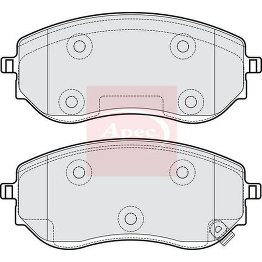 Apec Front Brake Pad Set fits Mercedes-Benz X-Class 2017-2020
